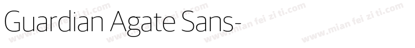 Guardian Agate Sans字体转换
